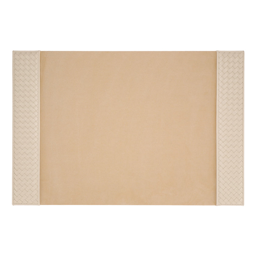 DESK PAD WOVEN LEATHER AVORIO