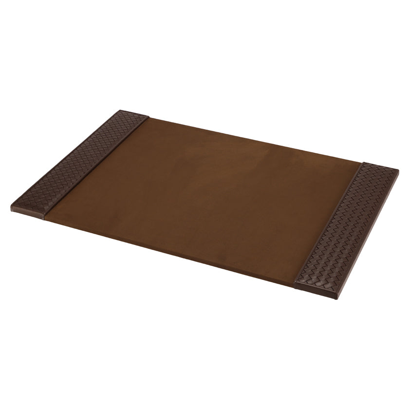 DESK PAD HAND WOVEN CHOCO