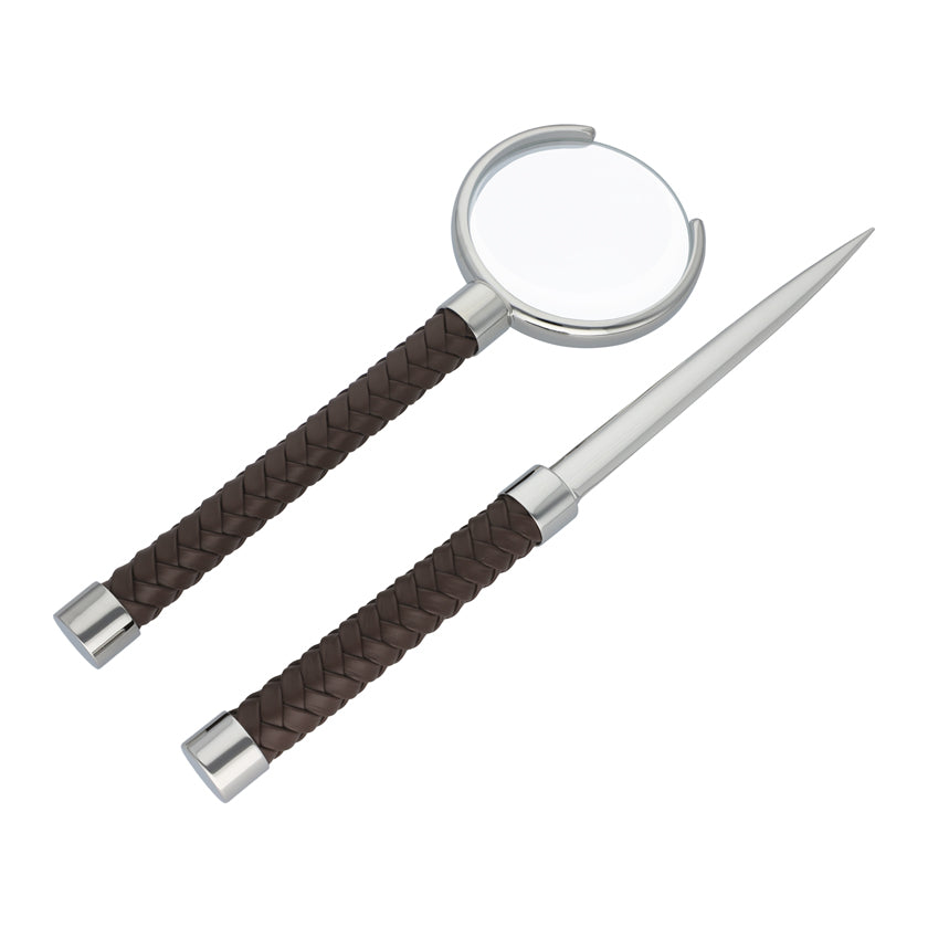 LETTER OPENER AND MAGNIFIER CHOCO