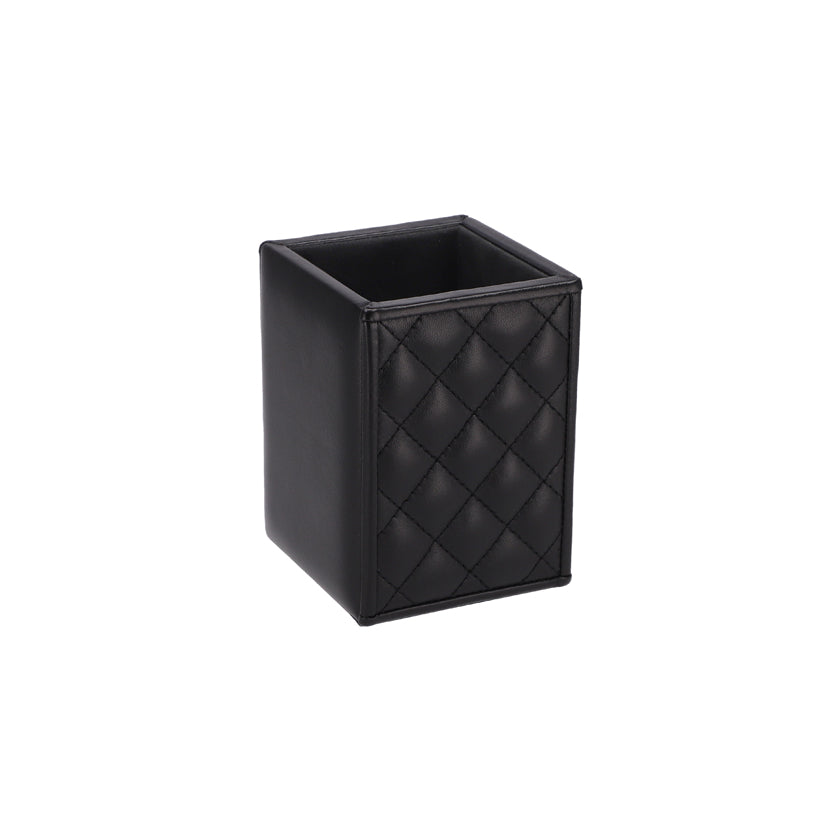 PEN CUP QUILTED PADDED BLACK