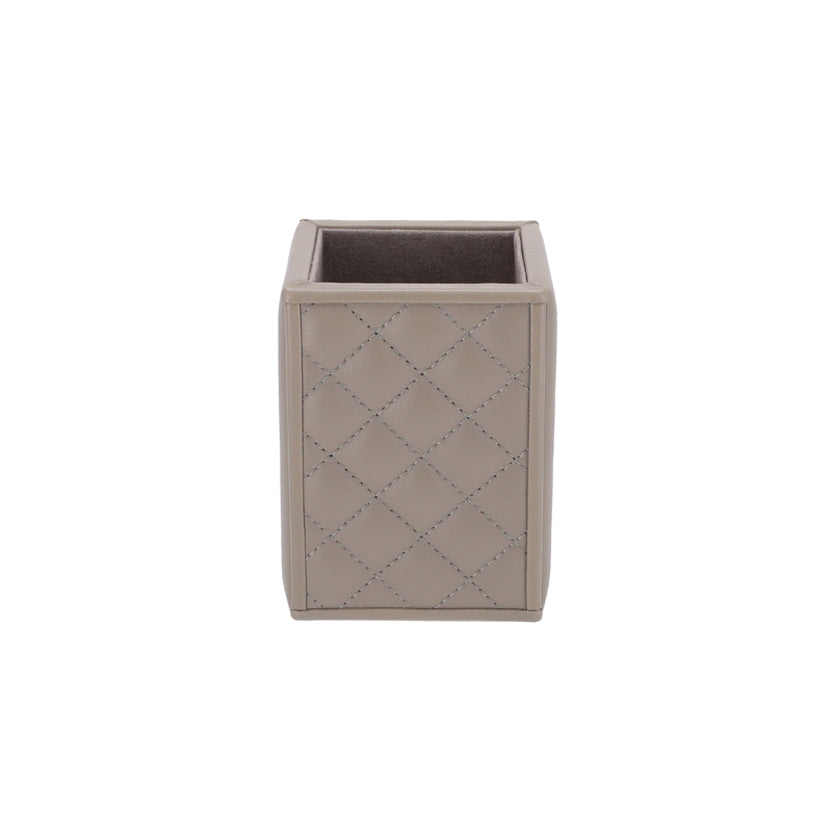 PEN CUP QUILTED PADDED GREY