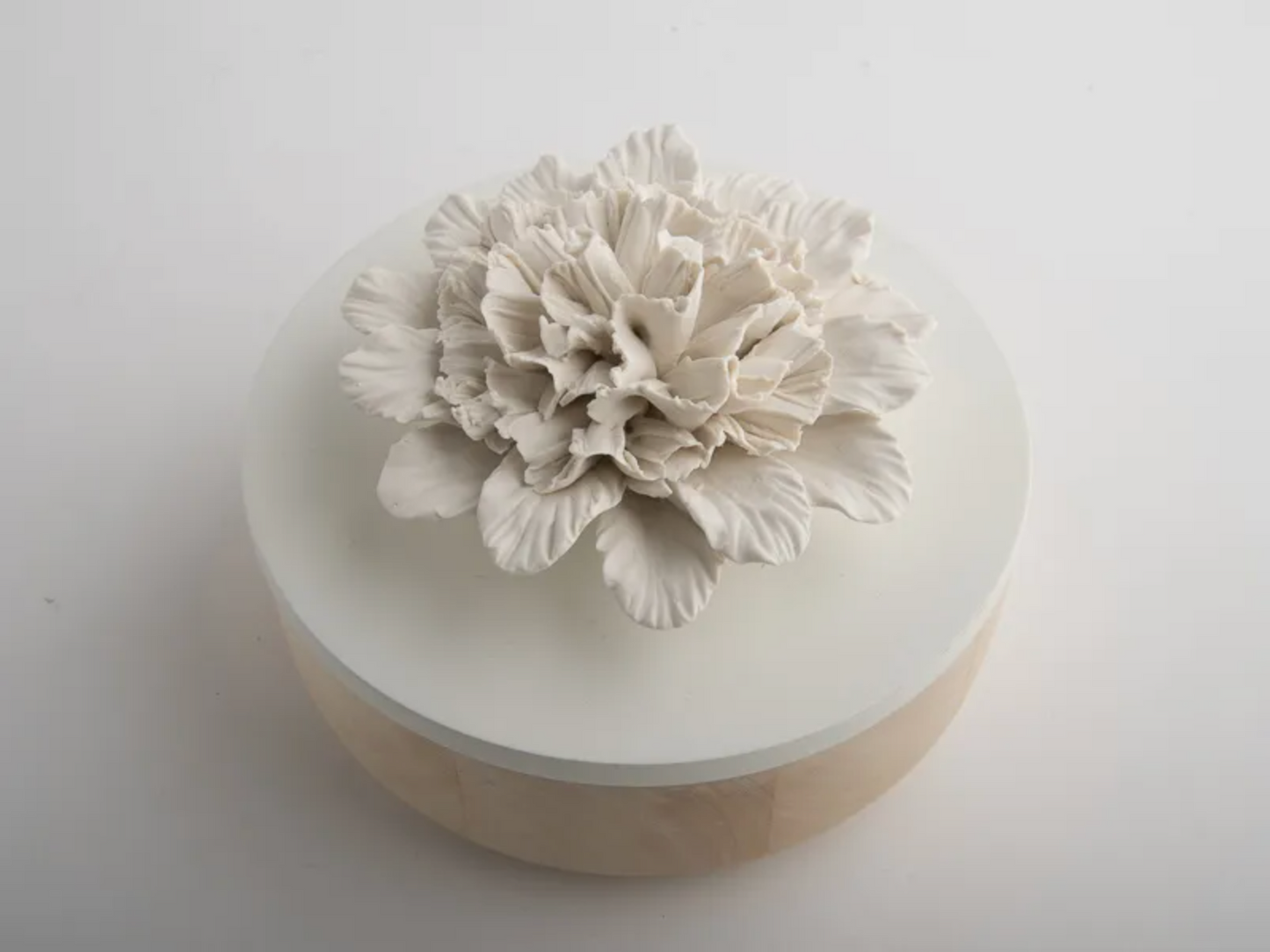 Petal Box with Porcelain Flower- Large