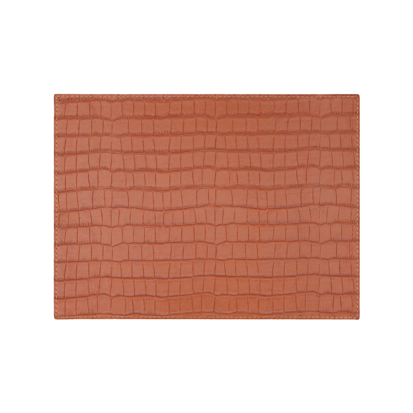 SANTIAGO HUMIDOR SMALL PRINTED CALFSKIN CROCODILE : SIENA