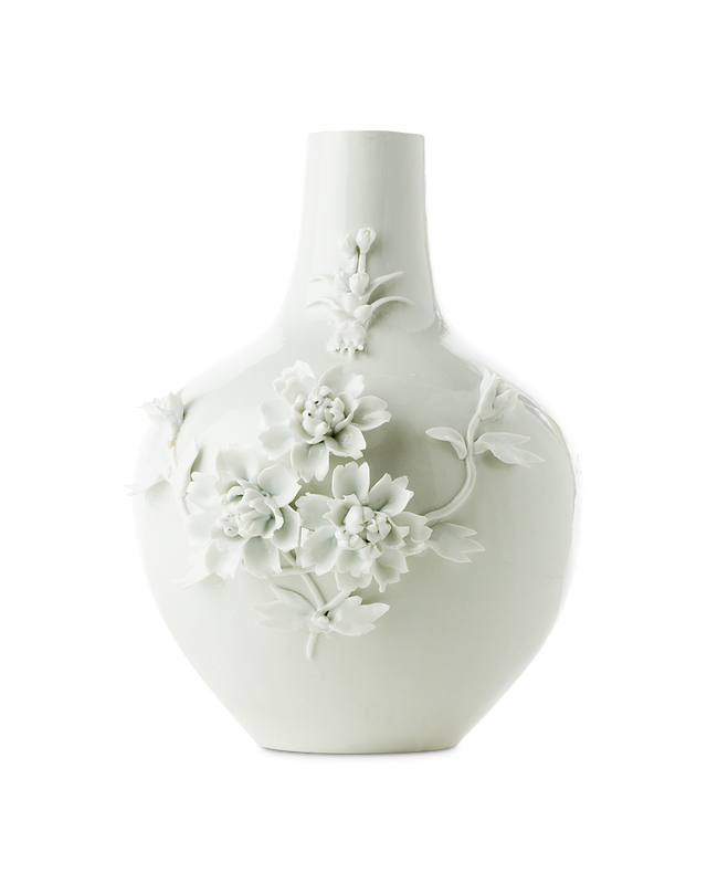 Vase 3D Rose White