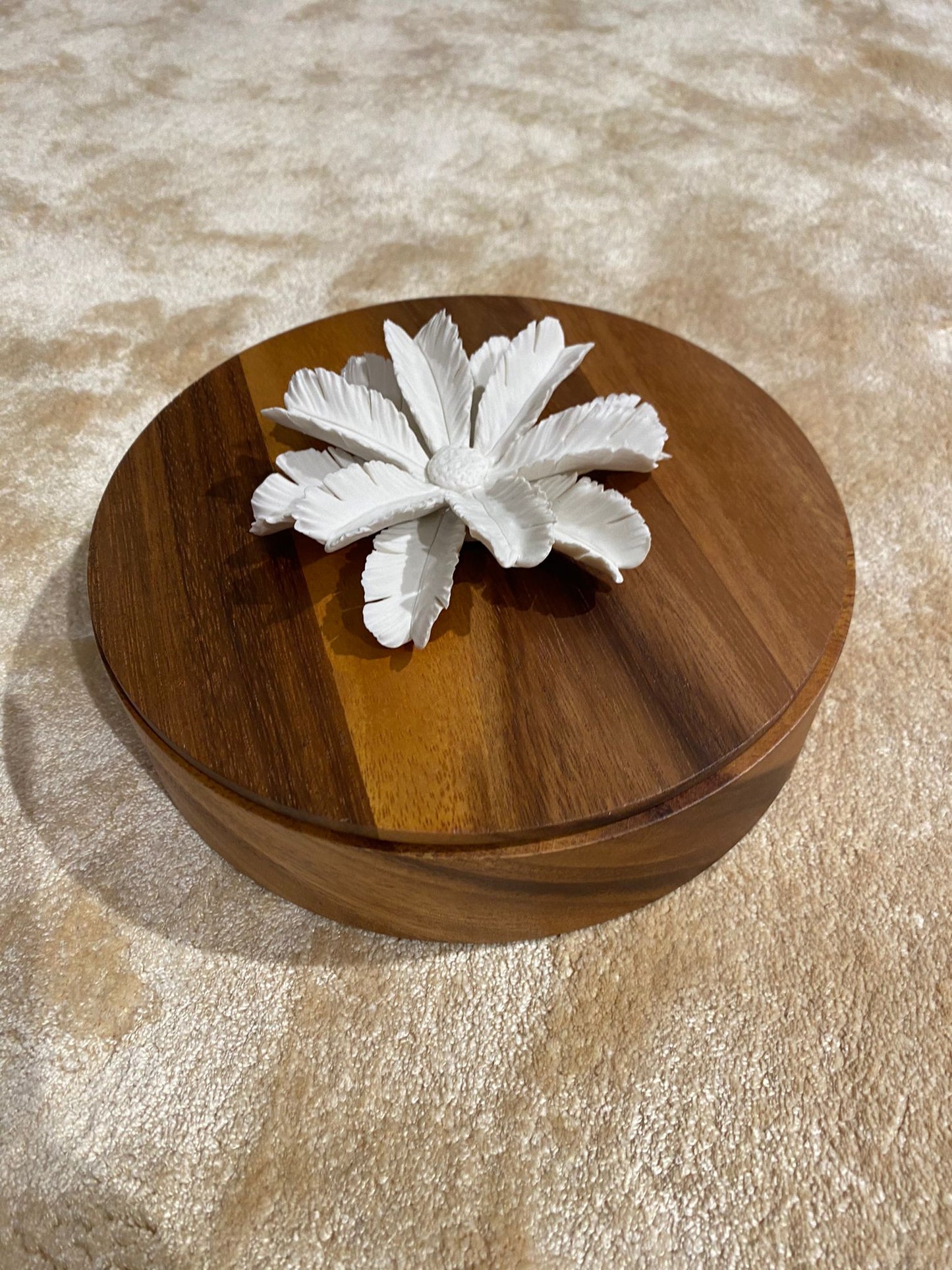 Palm Box - White Palm - Large