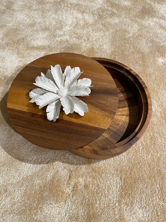 Palm Box - White Palm - Large