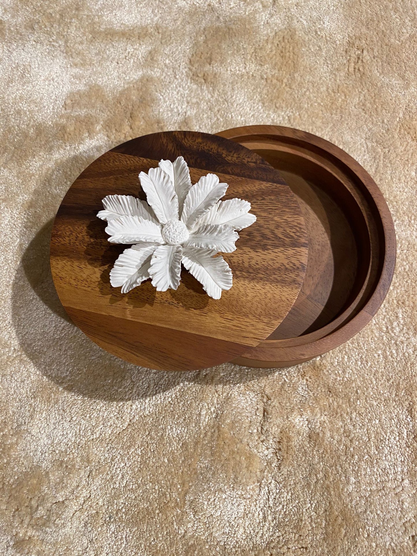 Palm Box - White Palm - Small