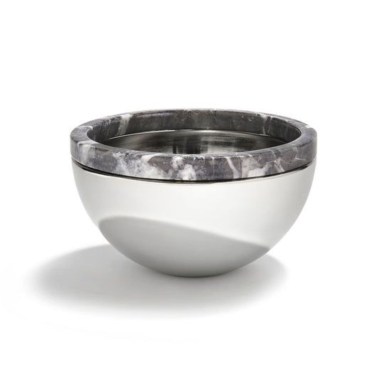 Carnico Silver Marble Bowl