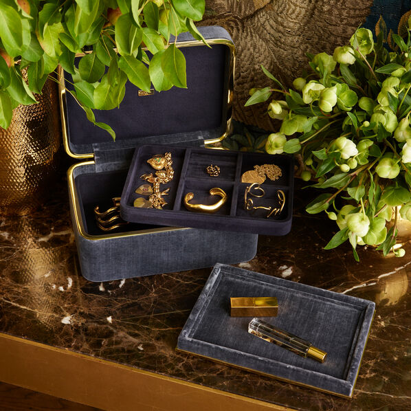 Beauvais Velvet Jewelry Box