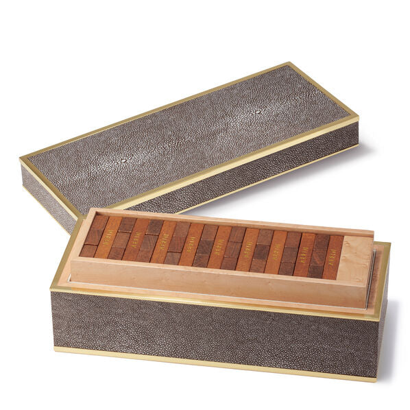 Shagreen Jenga Set