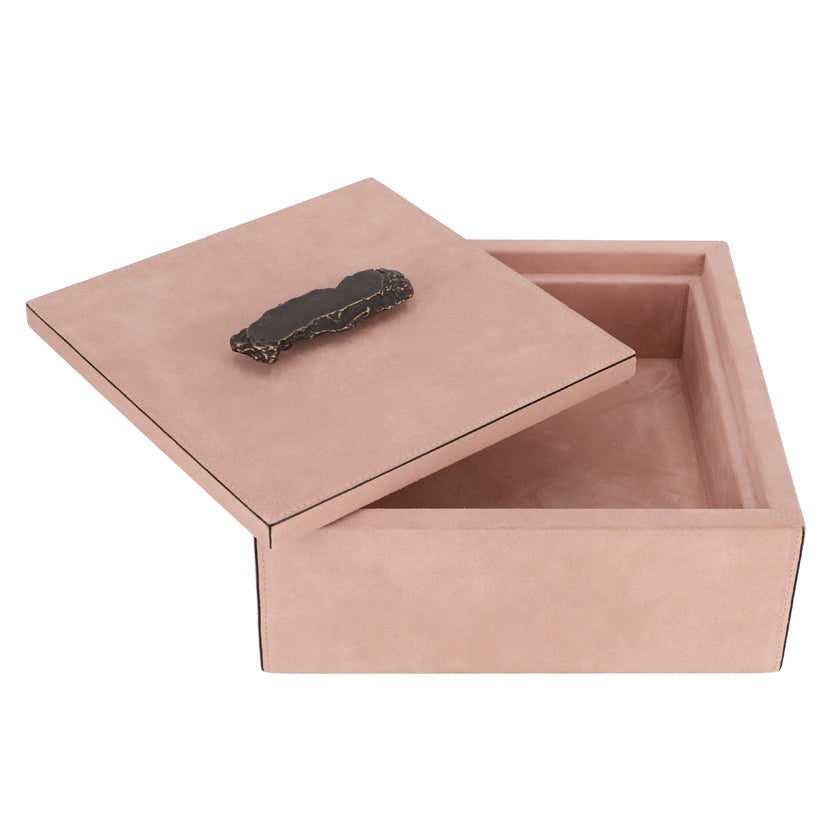 Ambra Trinket Box Square Large Nude