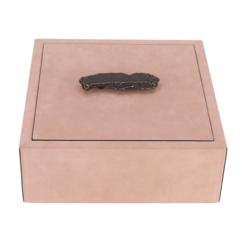 Ambra Trinket Box Square Large Nude