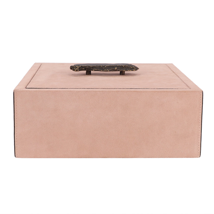 Ambra Trinket Box Square Large Nude