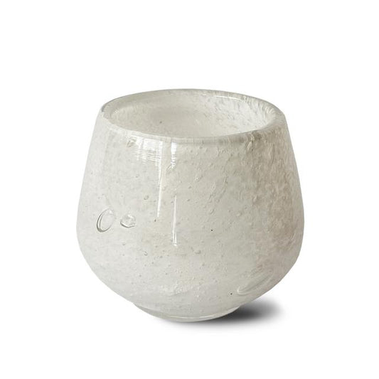 Clara Tealight Candle Holder - white