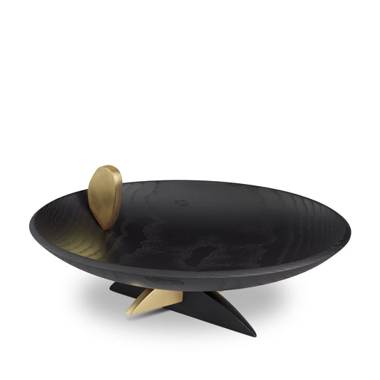 Kelly Behun Leaf Oval Bowl on Stand