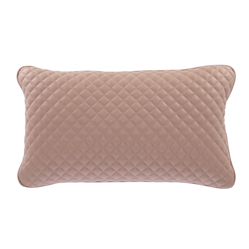 Leather cushion - Baby pink