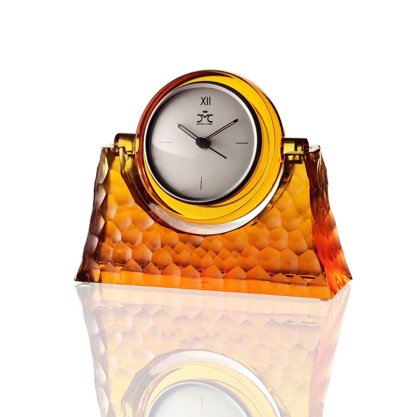 Rolling amber clock