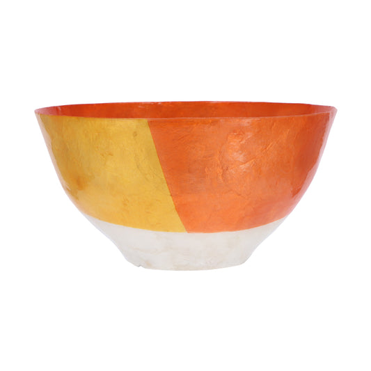 Tricolor Shell salad bowls ( White-yellow-orange )- Small