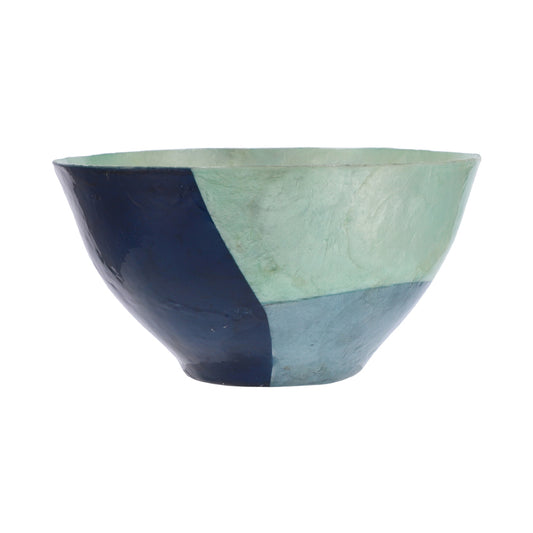 Tricolor Shell salad bowls ( Blue-green-indigo ) Large