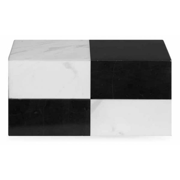 Canaan Candle Box Black and White Marble