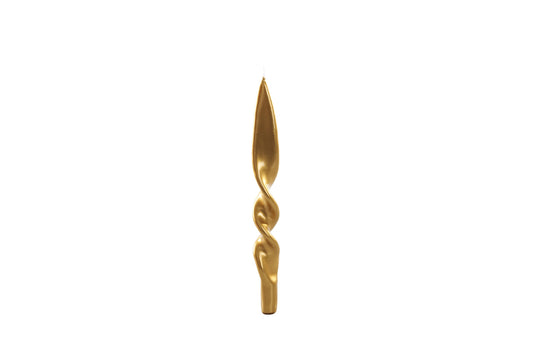 Twisted Taper Candles, Set of 2 - Oro- gold