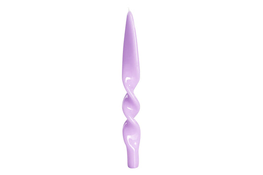 Twisted Taper Candles Set of 2 - Lilla-lilac