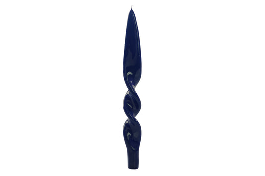 Twisted Taper Candles Set of 2 - Blue