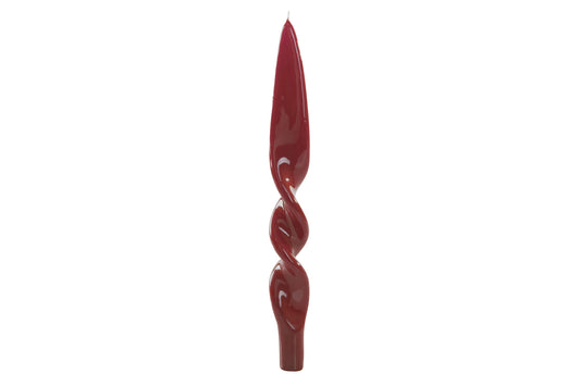 Twisted Taper Candles, Set of 2 - Bordeaux