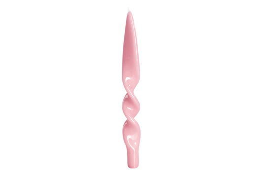 Twisted Taper Candles, Set of 2-  Rosa-pink