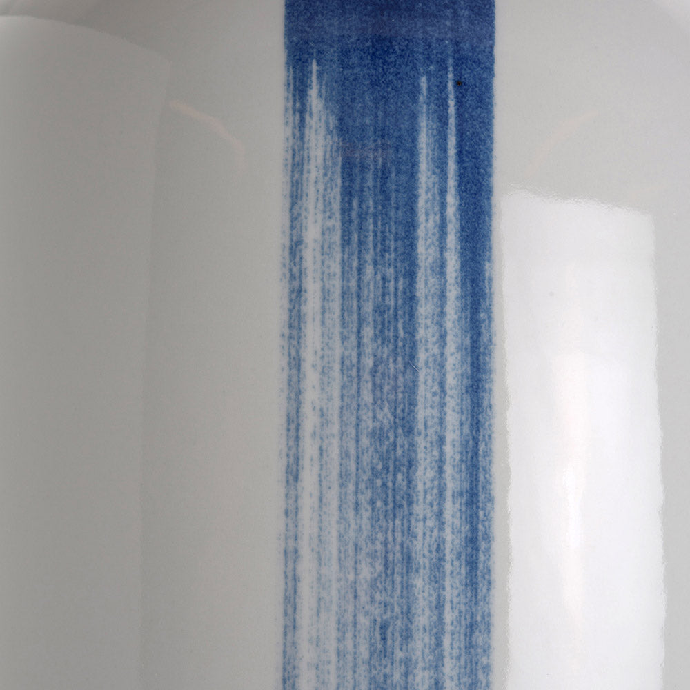 Vase Artiste Trace Bleue  Long